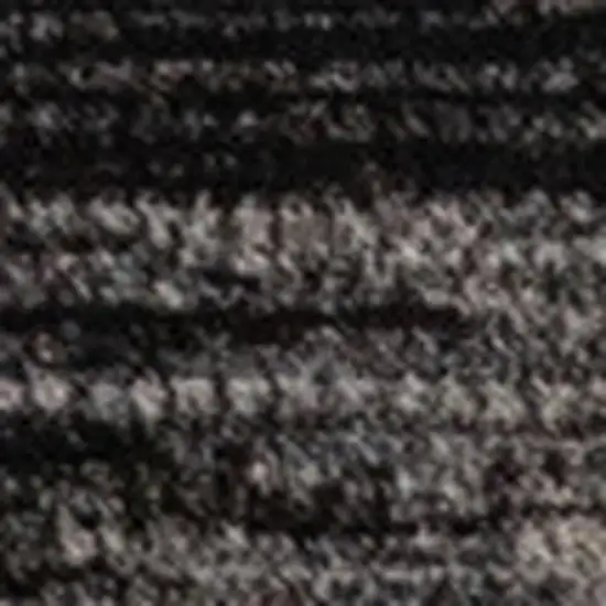 Black Gray And Beige Abstract Area Rug Photo 5