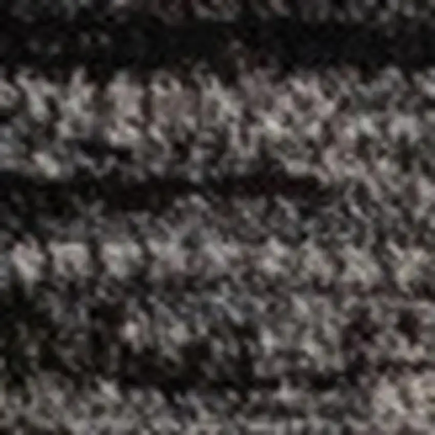 Black Gray And Beige Abstract Area Rug Photo 4