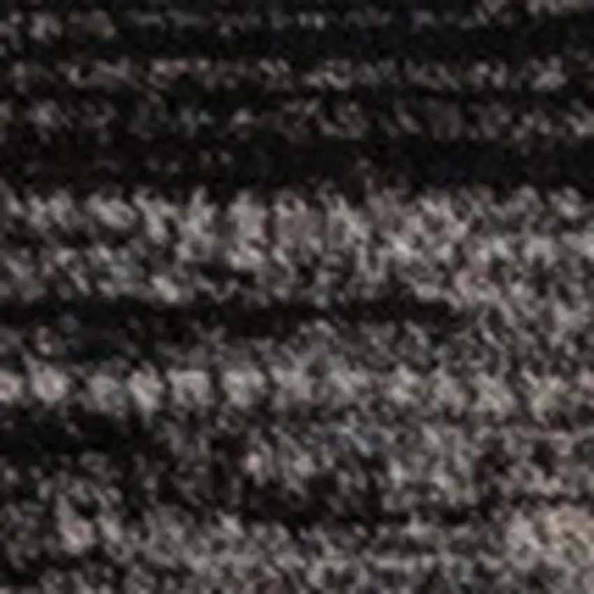 Black Gray And Beige Abstract Area Rug Photo 5