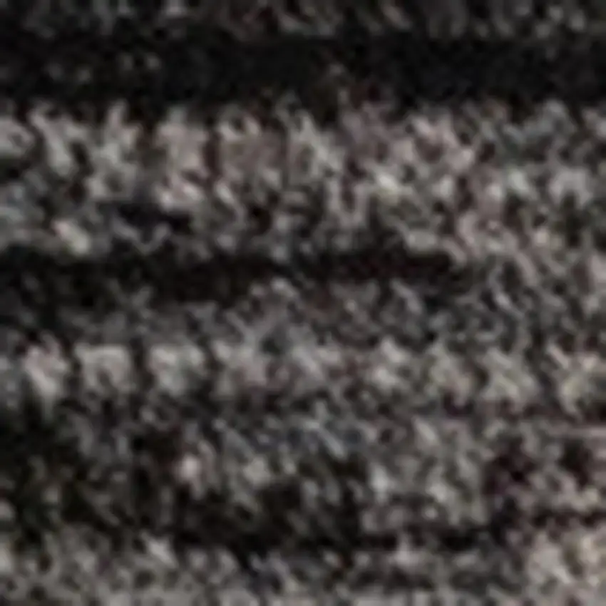 Black Gray And Beige Abstract Area Rug Photo 4