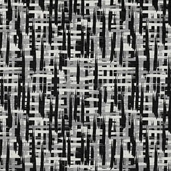 Black Gray And Ivory Abstract Washable Indoor Outdoor Area Rug Photo 6