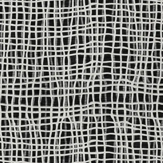 Black Gray And Ivory Striped Washable Indoor Outdoor Area Rug Photo 6