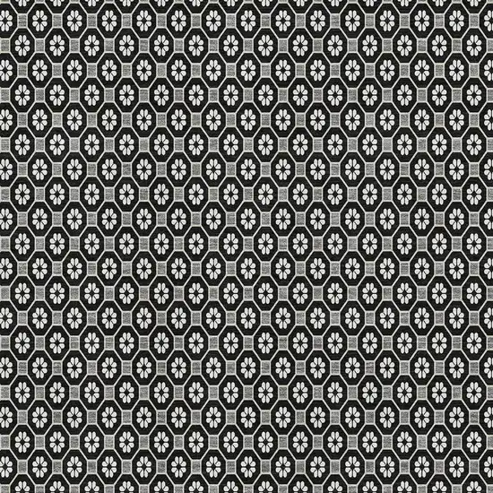 Black Gray And Silver Geometric Washable Area Rug With UV Protection Photo 4