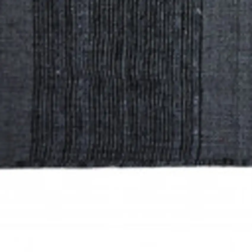 Black Gray And White Abstract Hand Woven Stain Resistant Area Rug Photo 9
