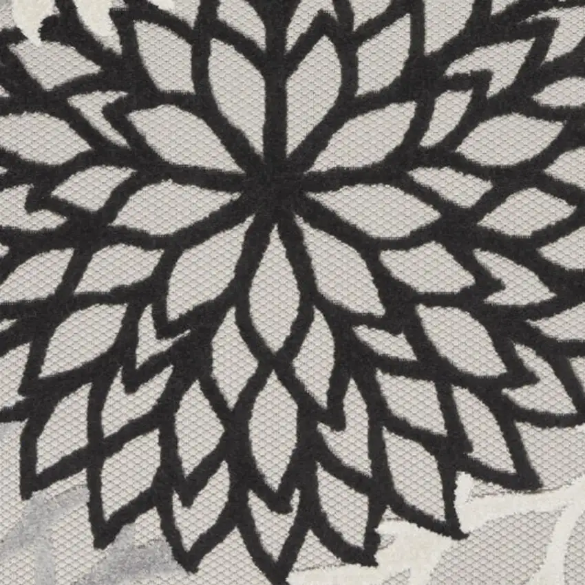 Black And White Indoor Outdoor Area Rug Photo 3