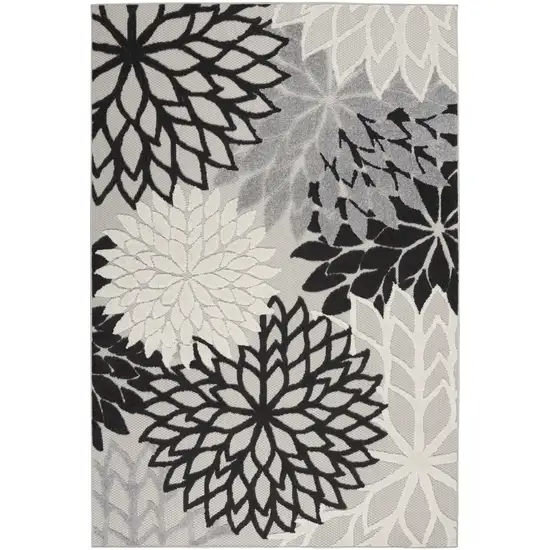 Black And White Indoor Outdoor Area Rug Photo 1