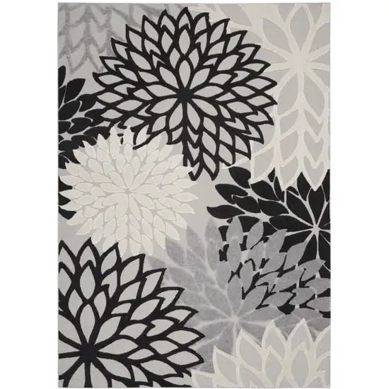 Black And White Indoor Outdoor Area Rug Photo 6