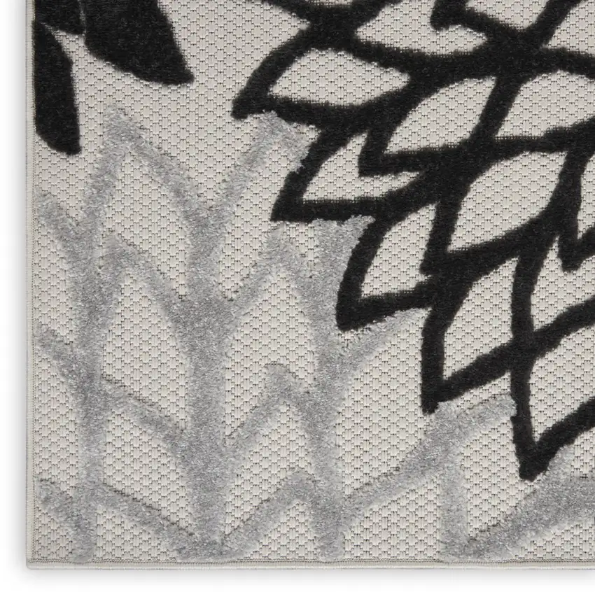Black And White Indoor Outdoor Area Rug Photo 8