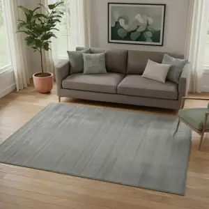 Photo of Black Hand Woven Area Rug