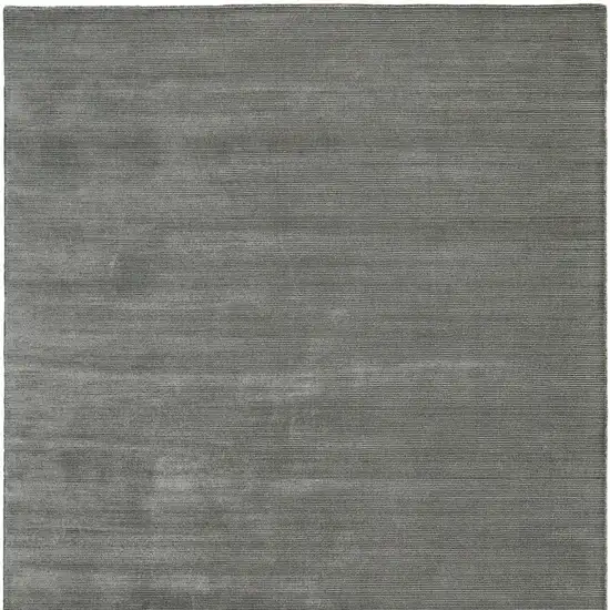 Black Hand Woven Area Rug Photo 4