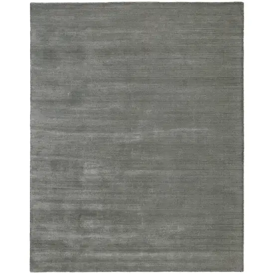 Black Hand Woven Area Rug Photo 2