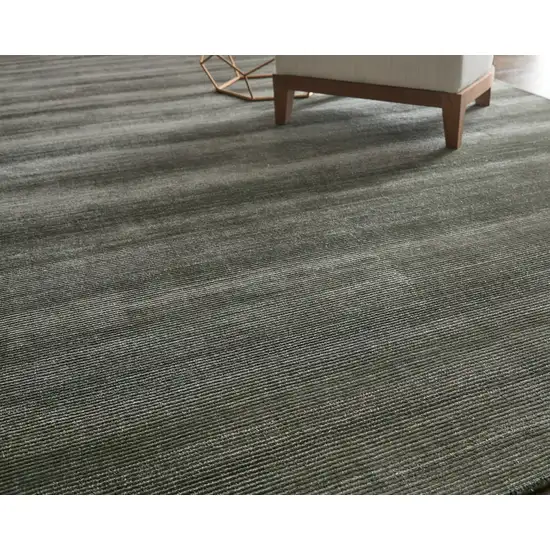 Black Hand Woven Area Rug Photo 5