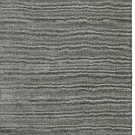 Black Hand Woven Area Rug Photo 3