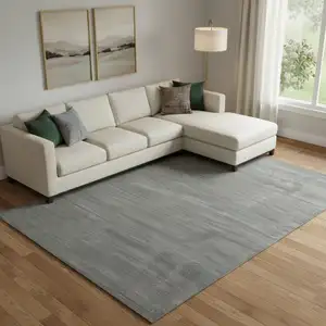 Photo of Black Hand Woven Area Rug