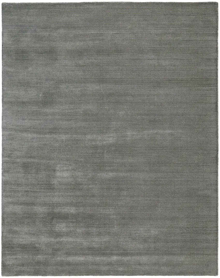 Black Hand Woven Area Rug Photo 2