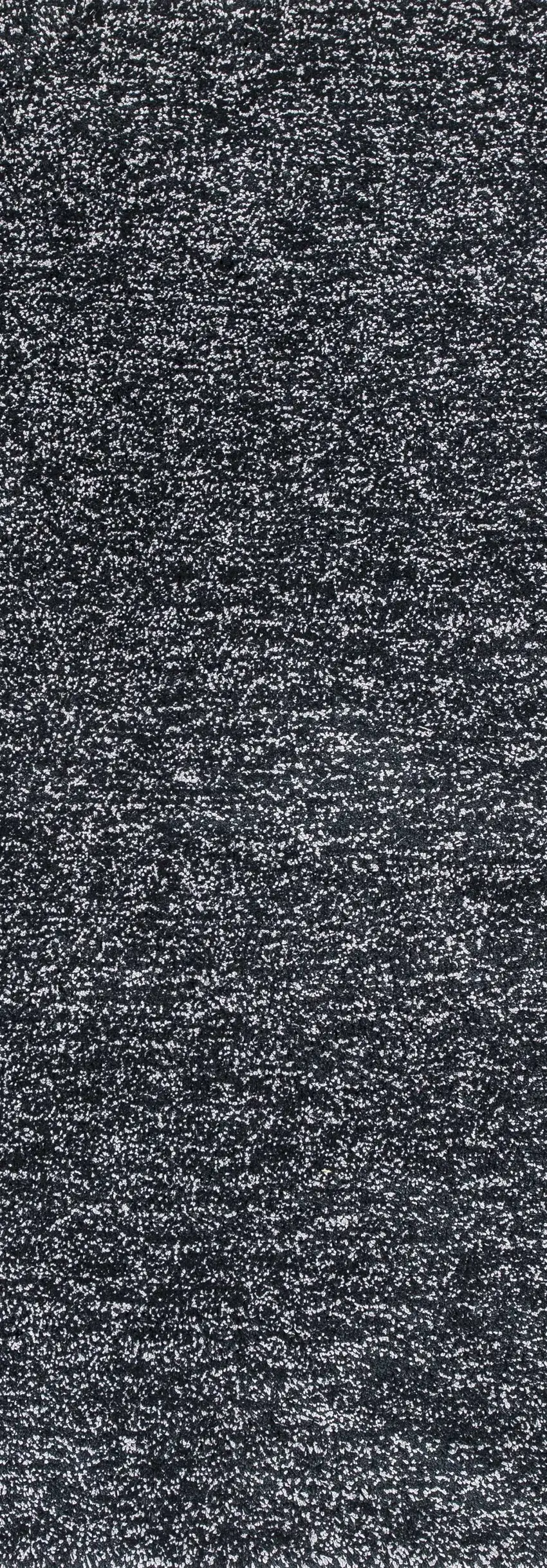 Black Heather Plain Runner Rug Photo 1