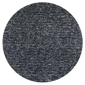 Photo of Black Heather Round Indoor Shag Rug