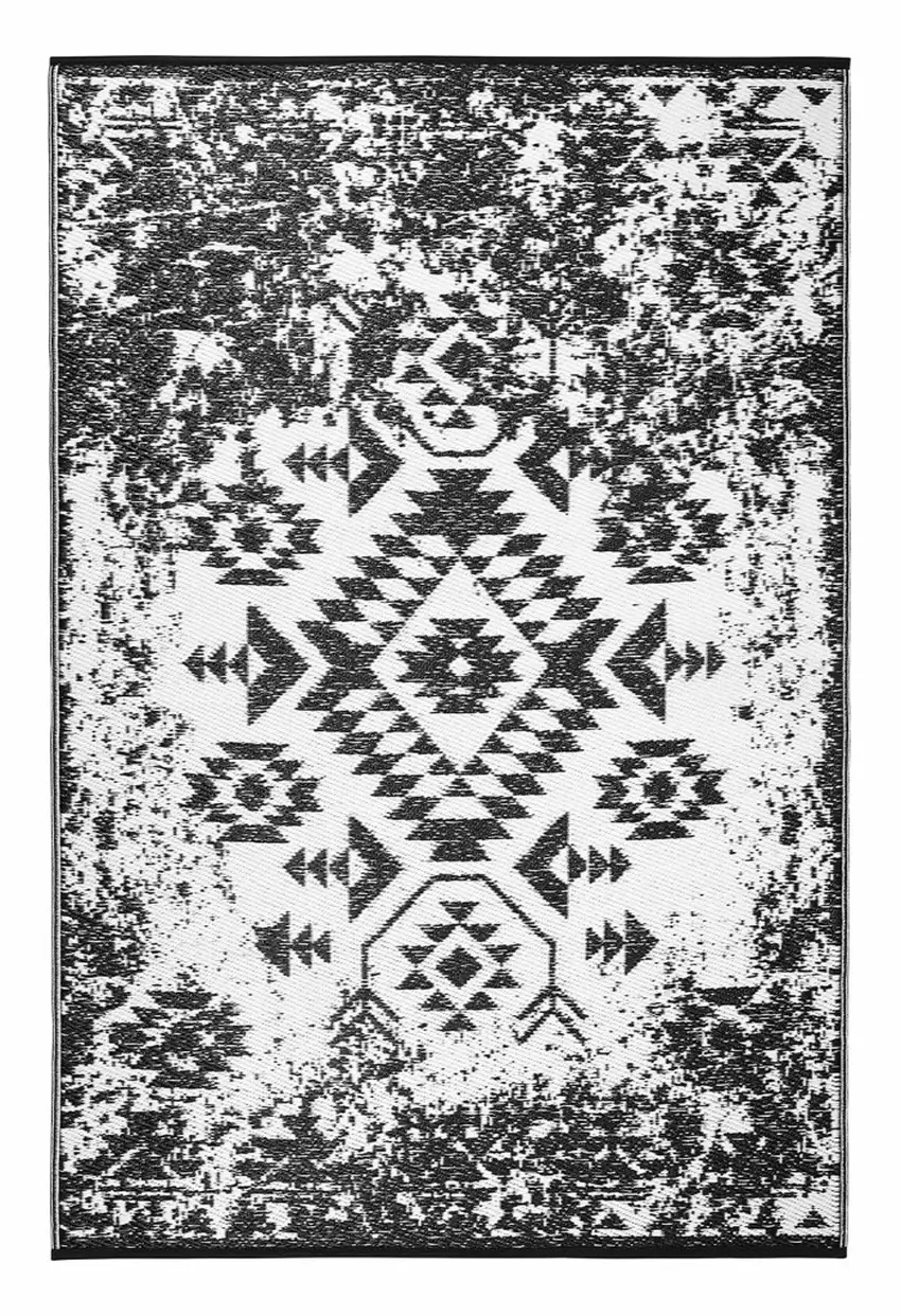 Black Indoor Outdoor Area Rug Photo 5