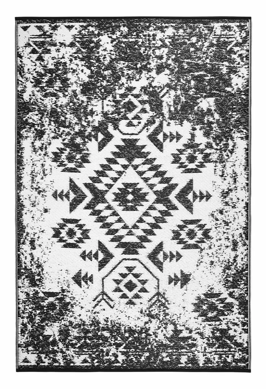 Black Indoor Outdoor Area Rug Photo 2