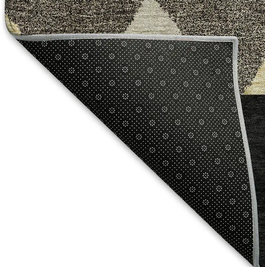 Black Ivory And Wheat Southwestern Washable Area Rug With UV Protection Photo 6