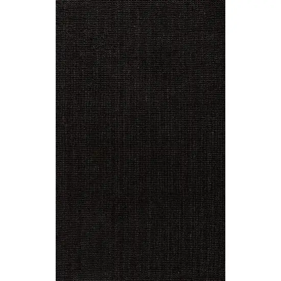 Black Jute Handmade Area Rug Photo 4
