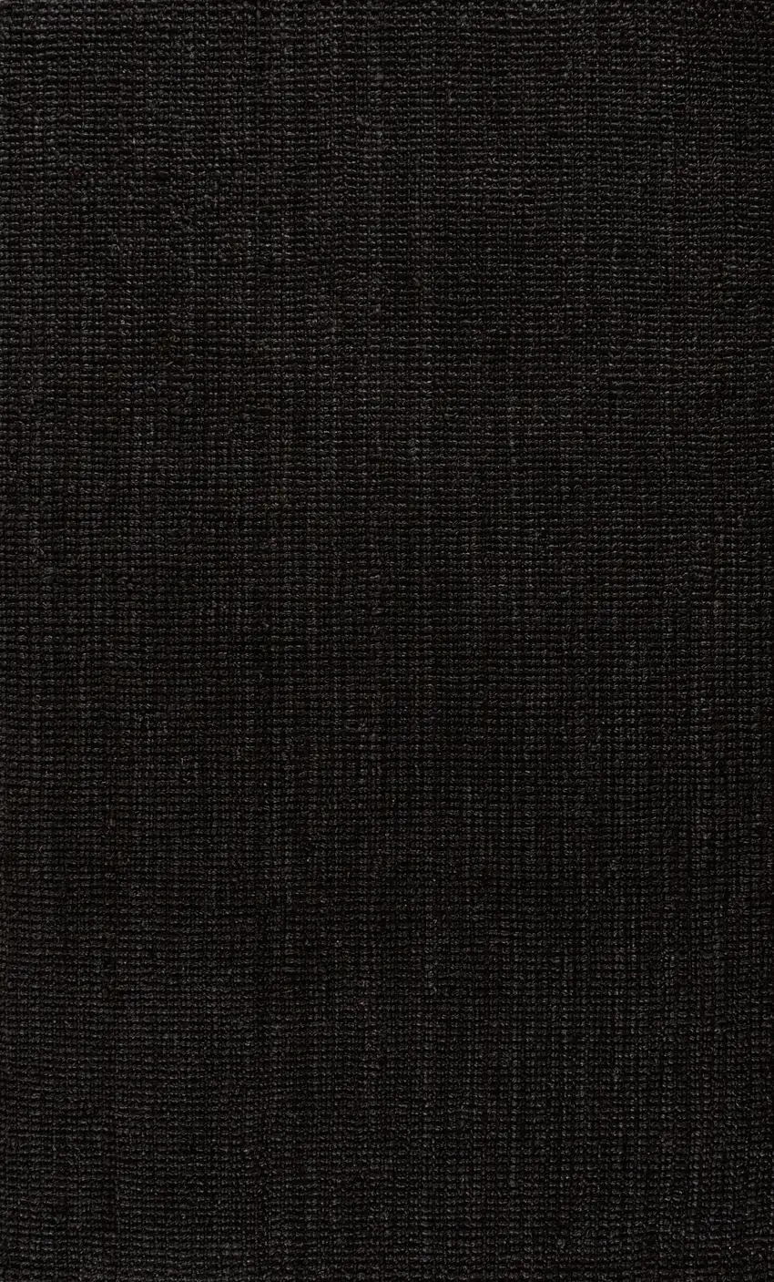 Black Jute Handmade Area Rug Photo 4