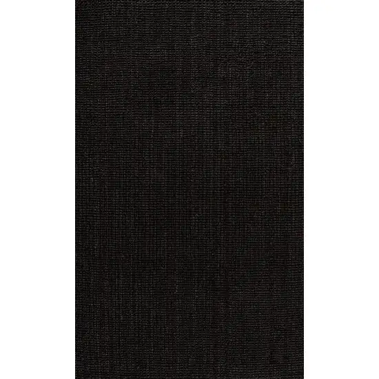 Black Jute Handmade Area Rug Photo 1