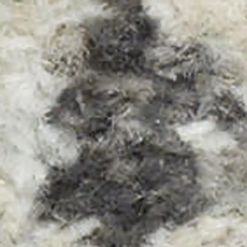 Black Mint Green And Ivory Floral Distressed Area Rug Photo 2