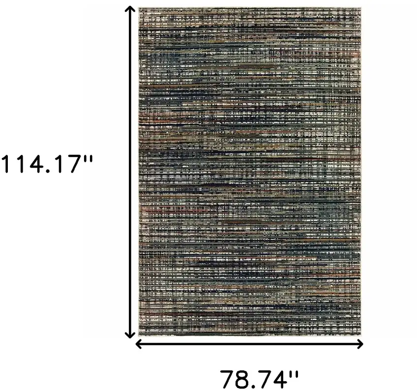 Black Navy Gold Ivory And Blush Abstract Power Loom Stain Resistant Area Rug Photo 7