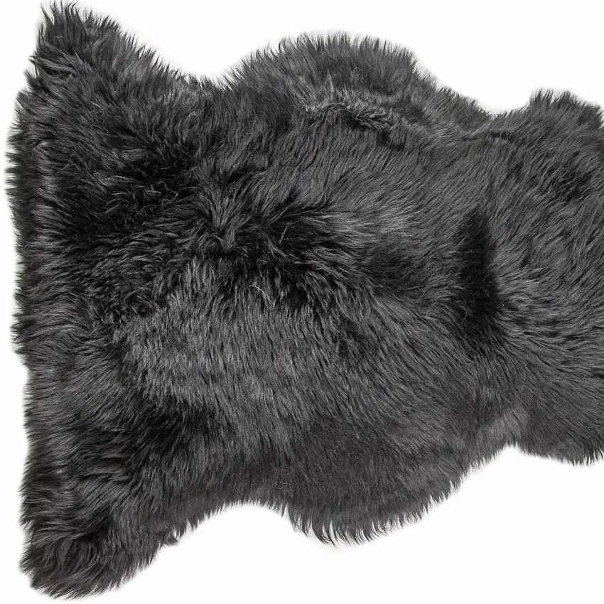 Black Shag Area Rug Photo 3