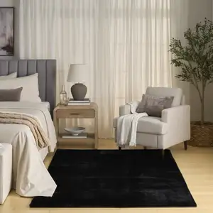 Photo of Black Non Skid Area Rug