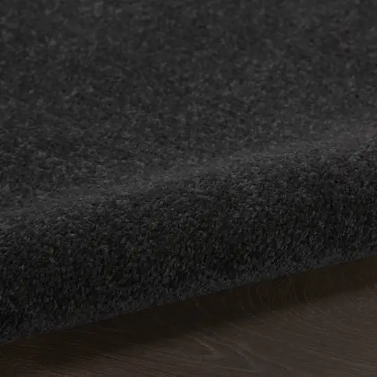 Black Stain Resistant Indoor Outdoor Area Rug Photo 9