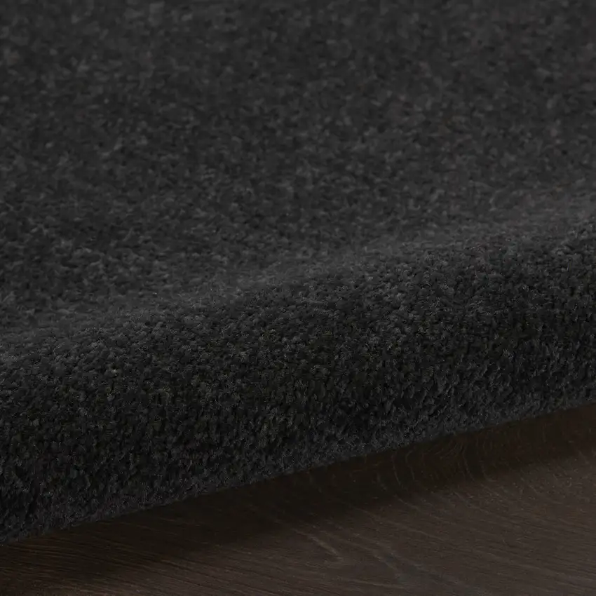 Black Stain Resistant Indoor Outdoor Area Rug Photo 9
