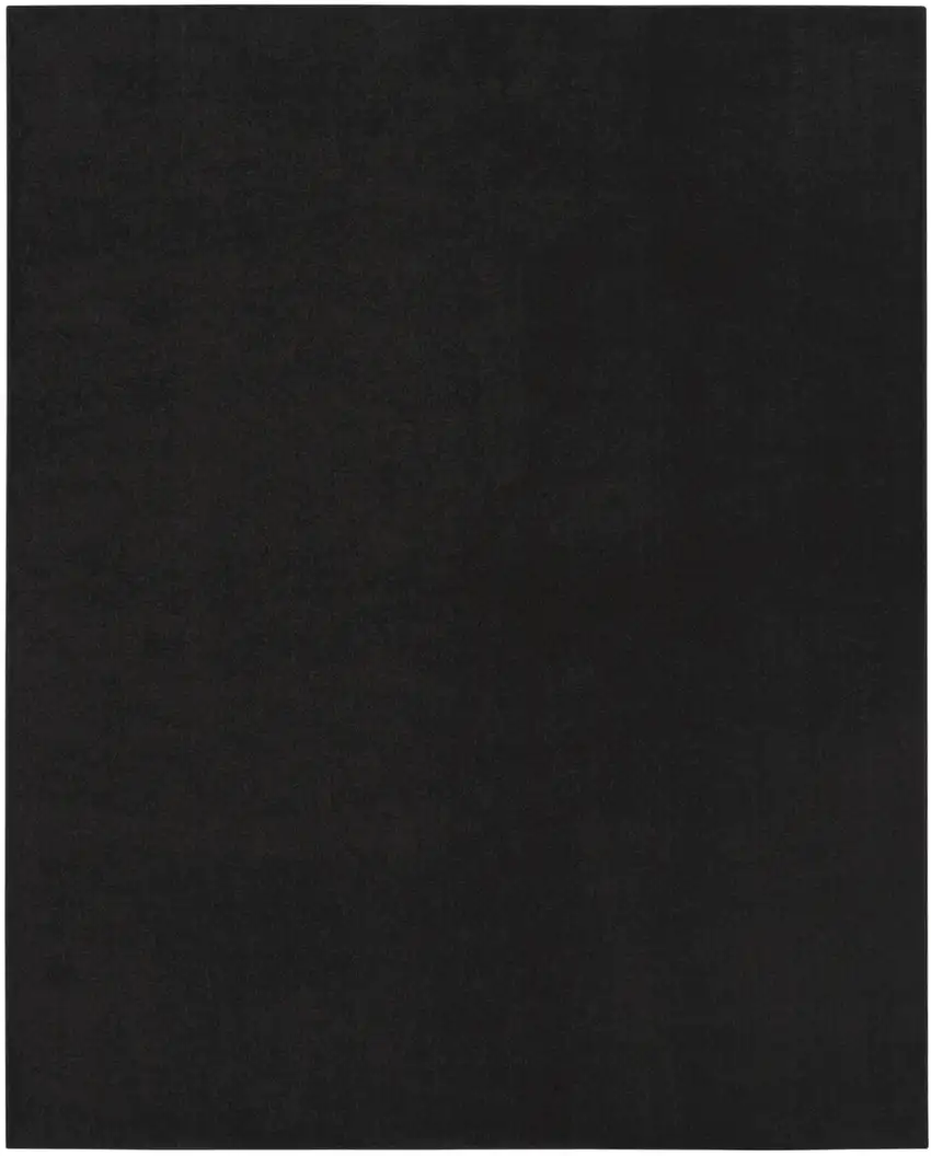 Black Non Skid Indoor Outdoor Area Rug Photo 2