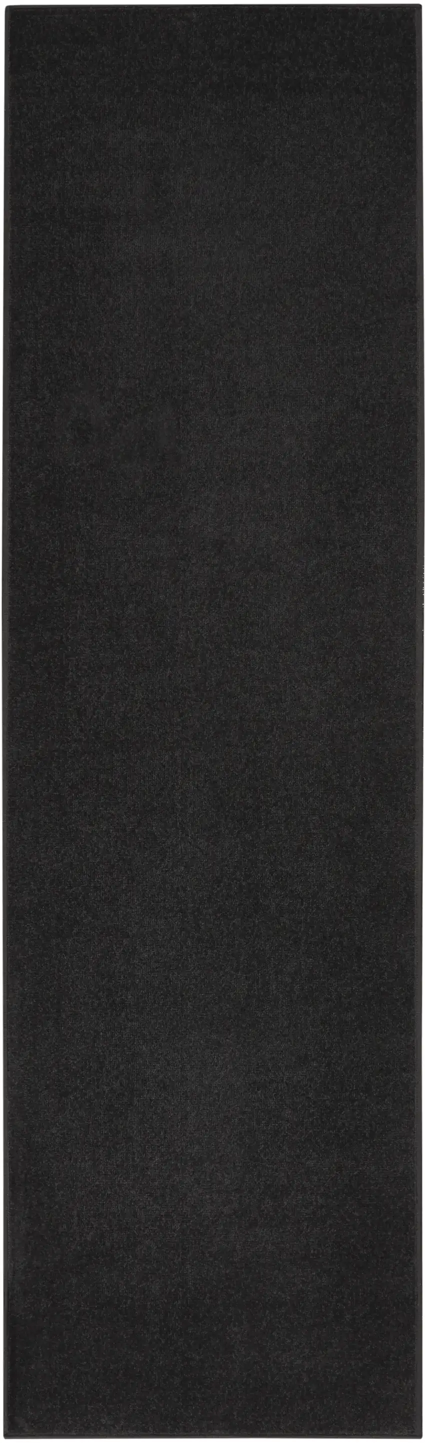 Black Non Skid Indoor Outdoor Runner Rug Photo 1