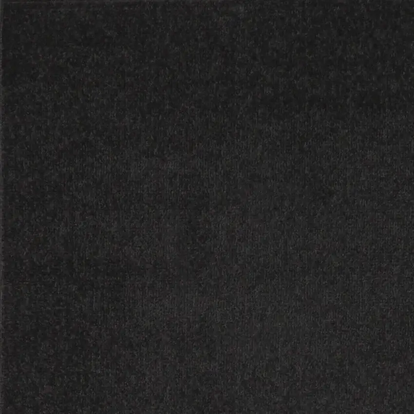 Black Non Skid Indoor Outdoor Runner Rug Photo 4