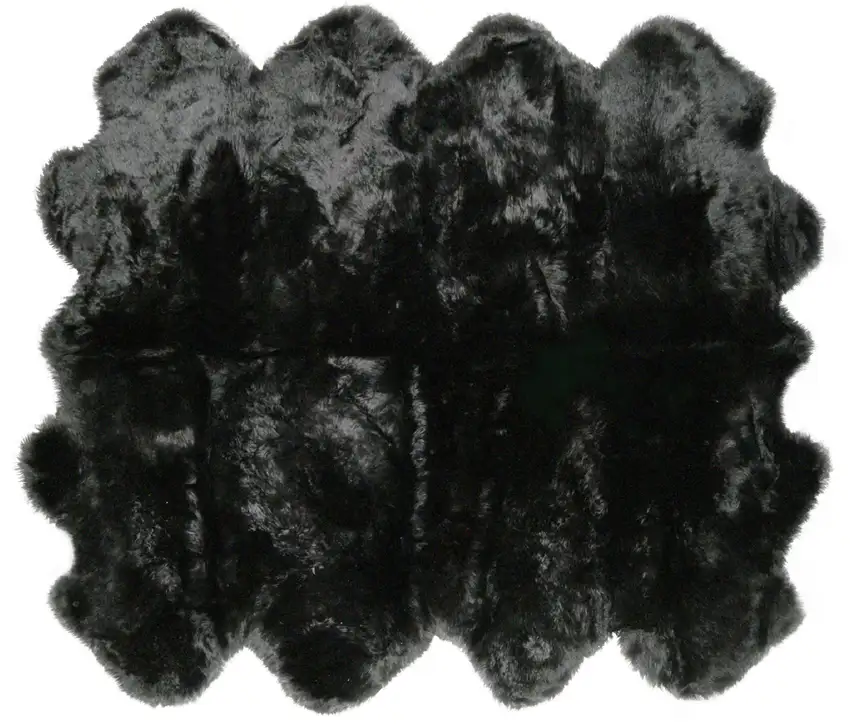 Black Octo Sheepskin - Area Rug Photo 1