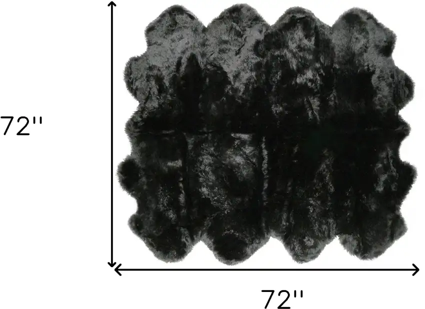 Black Animal Print Area Rug Photo 3