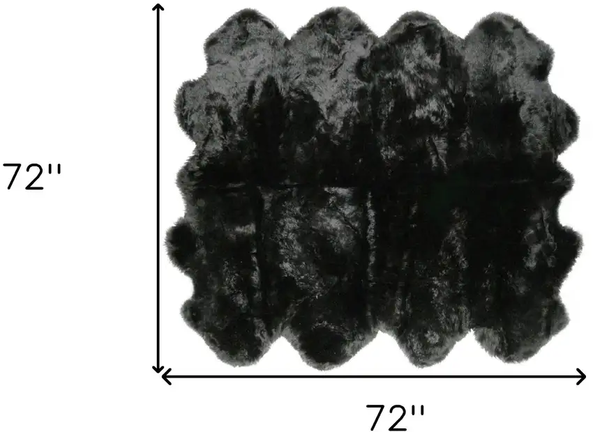 Black Animal Print Area Rug Photo 3
