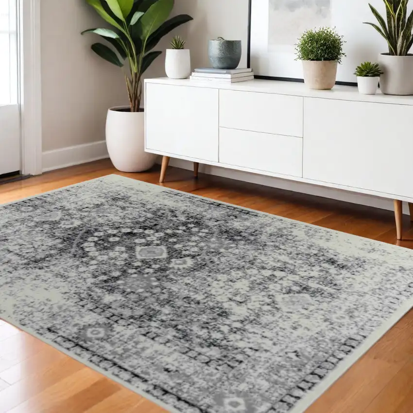 Black Oriental Area Rug Photo 1