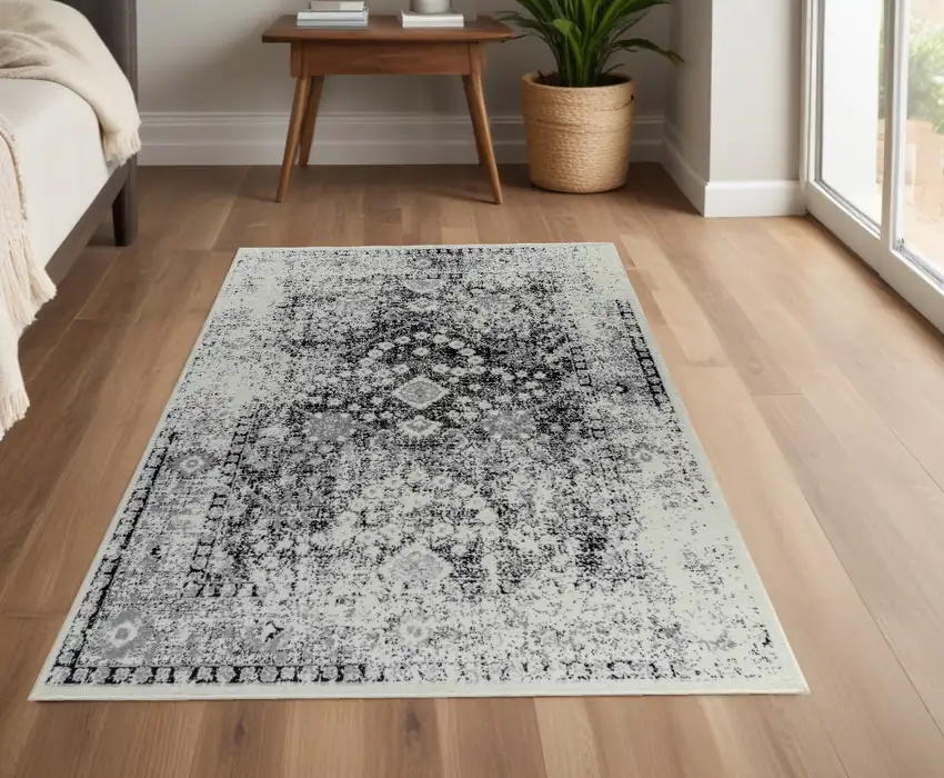 Black Oriental Area Rug Photo 1