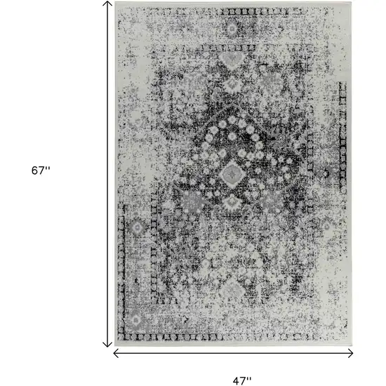 Black Oriental Area Rug Photo 3