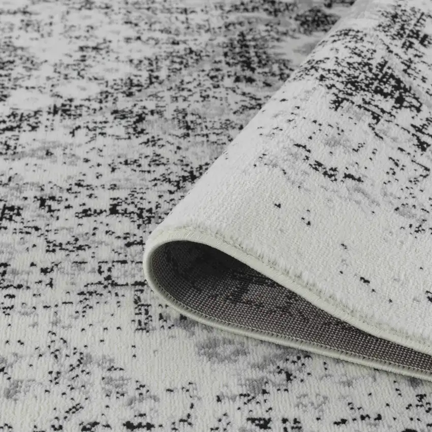 5' X 8' Black Oriental Area Rug Photo 4