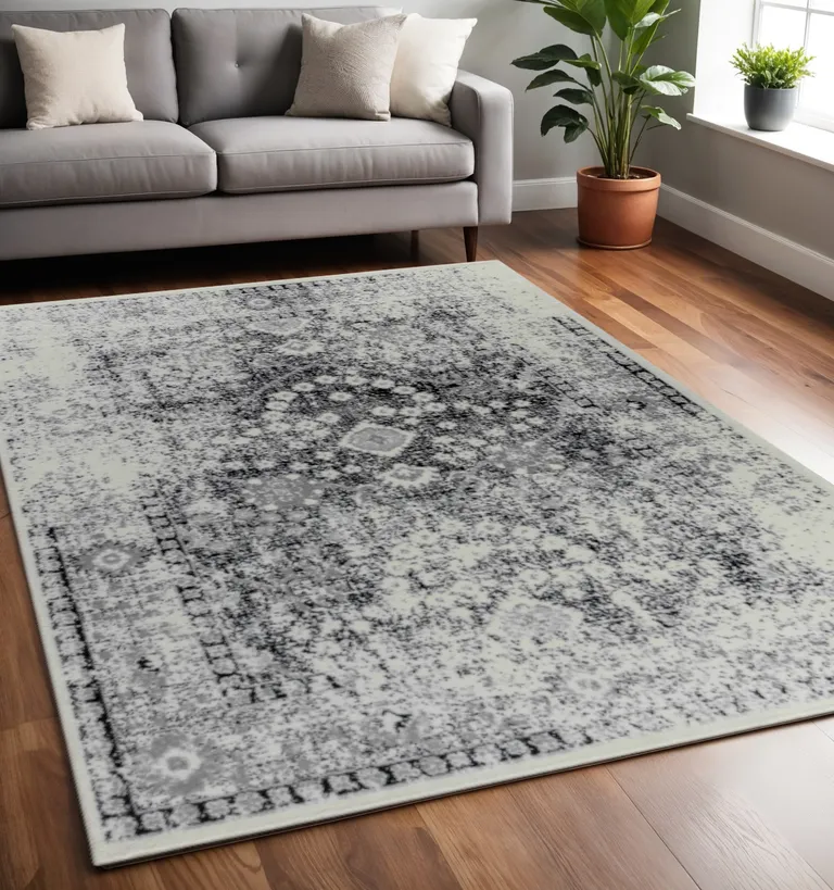 Black Oriental Area Rug Photo 4