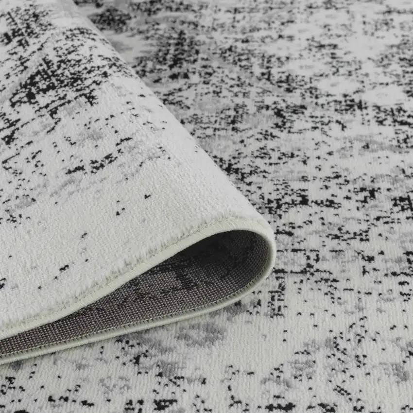 5' X 8' Black Oriental Area Rug Photo 5