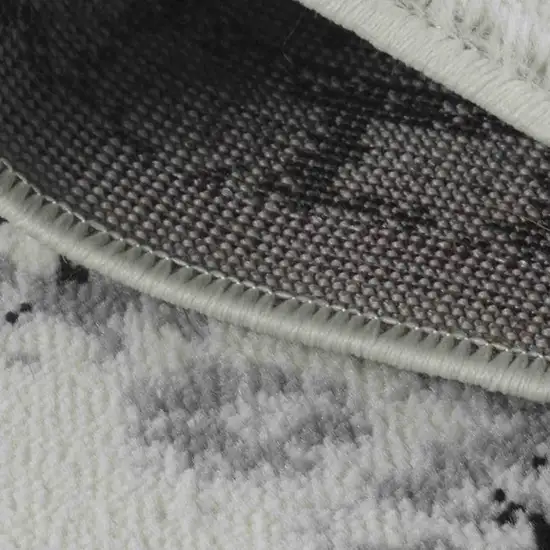 7' X 10' Black Oriental Area Rug Photo 8