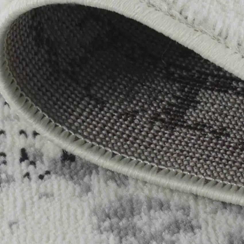 8' X 11' Black Oriental Area Rug Photo 7