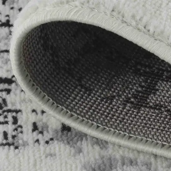 8' X 11' Black Oriental Area Rug Photo 8