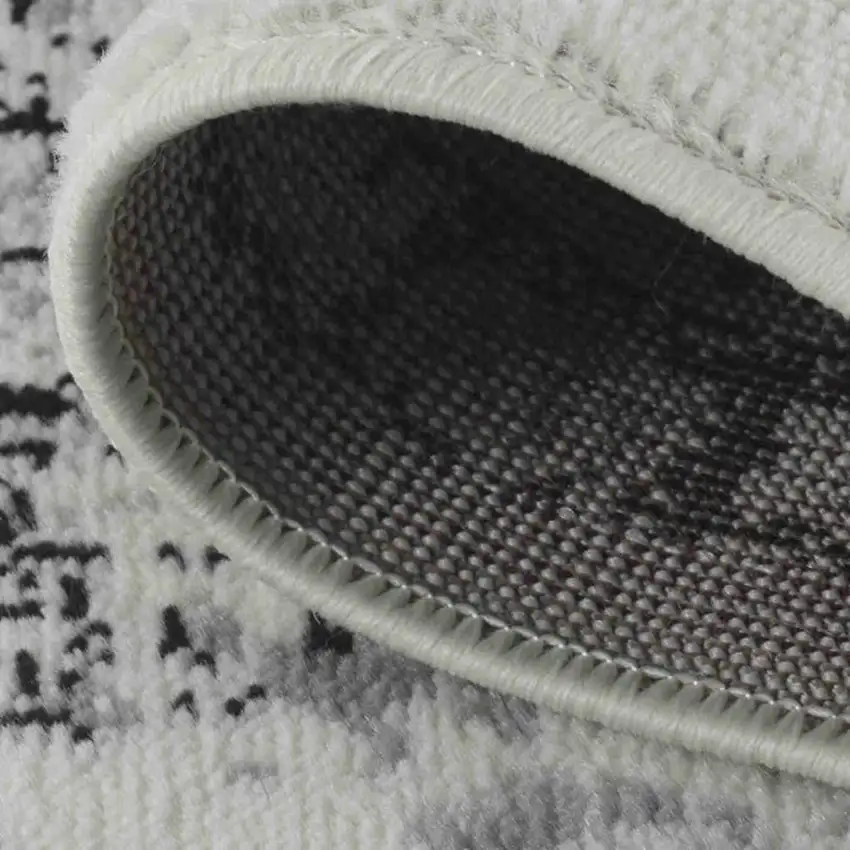 8' X 11' Black Oriental Area Rug Photo 8