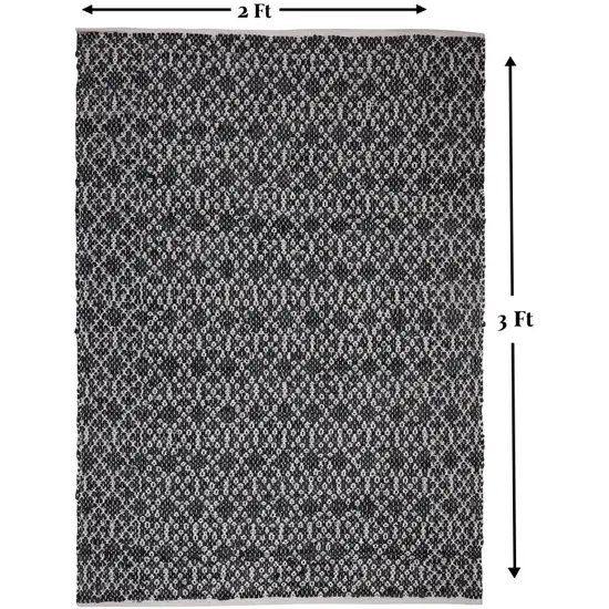Black Oriental Hand Woven Area Rug Photo 7